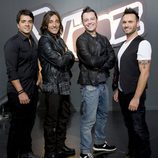 Luis Fonsi, Antonio Carmona, Tiziano Ferro y Nek en 'La Voz'