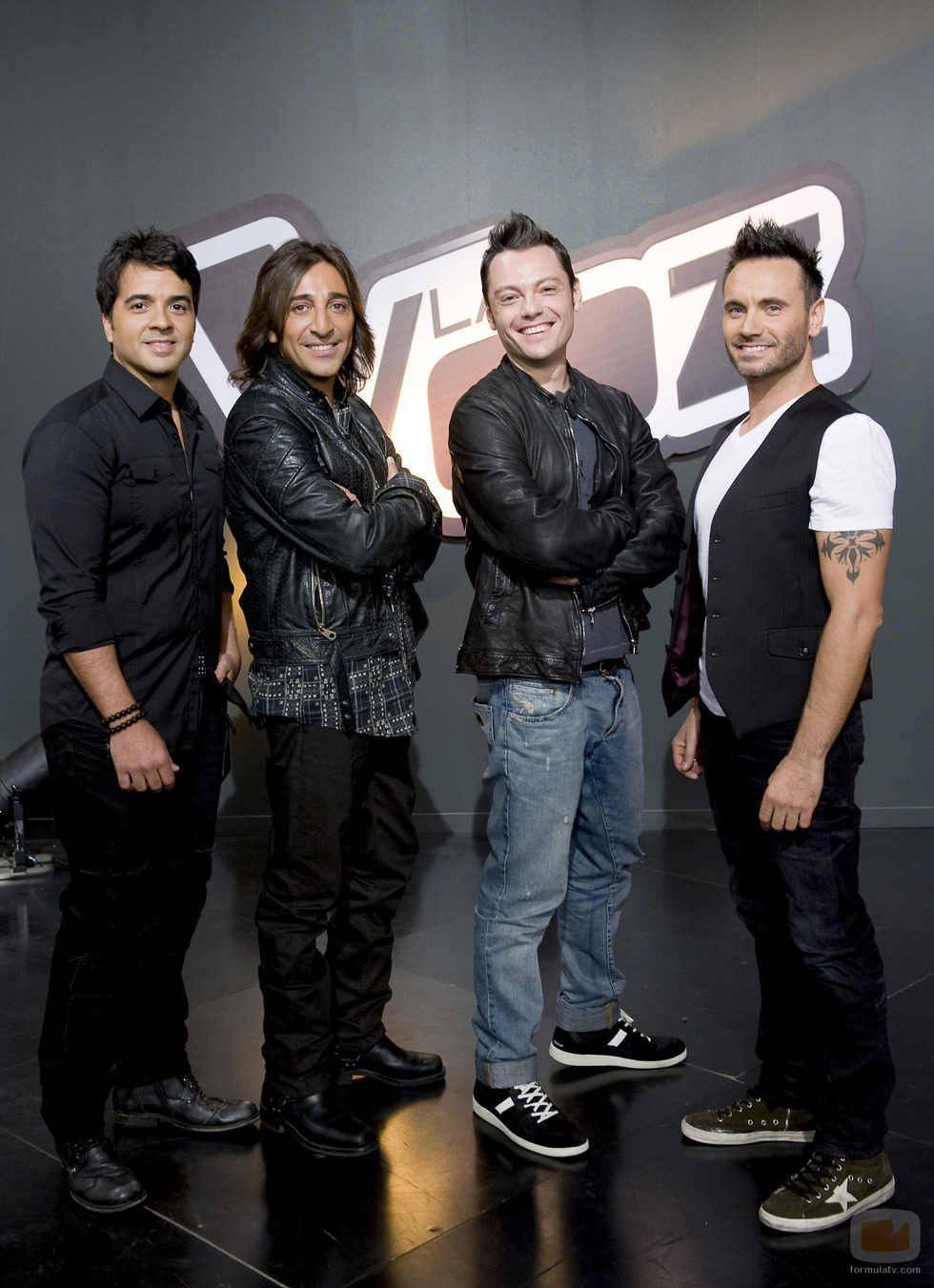 Luis Fonsi, Antonio Carmona, Tiziano Ferro y Nek en 'La Voz'