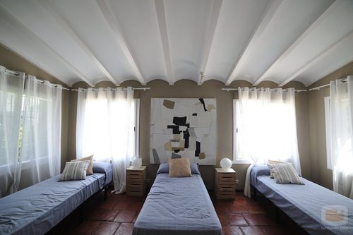 Habitación triple de la casa de 'Gandía Shore'