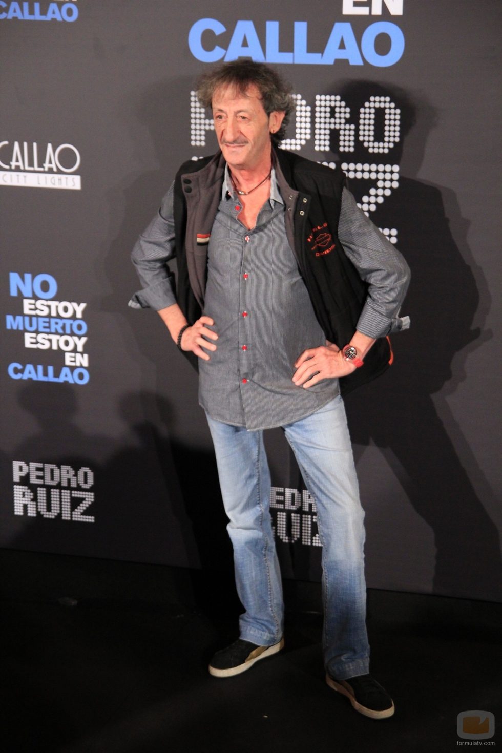 El actor Eduardo Gómez acude a la presentación de "No estoy muerto, estoy en Callao"