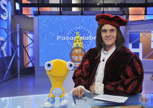 Christian Gálvez disfrazado de Leonardo Da Vinci