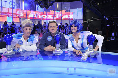 Eduardo Gómez y Adriana Abenia en 'Pasapalabra'