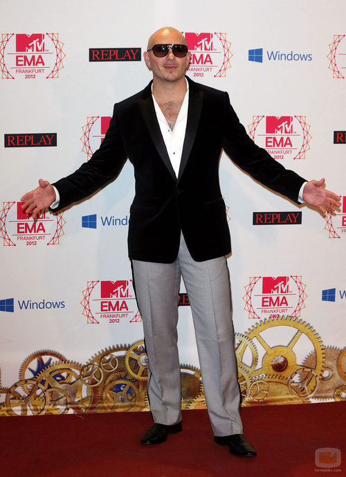 Pitbull en los MTV EMA 2012