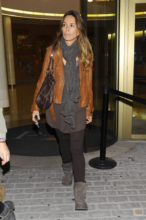 Lydia Bosch en la capilla ardiente de Miliki