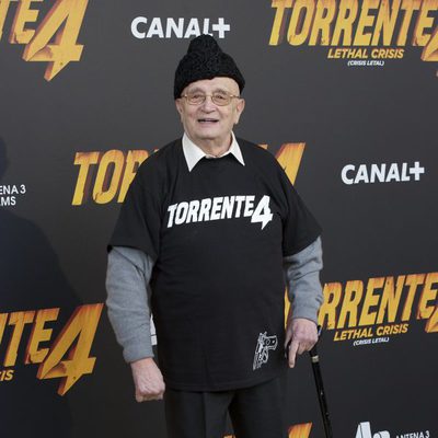 Tony Leblanc en el estreno de 'Torrente 4'