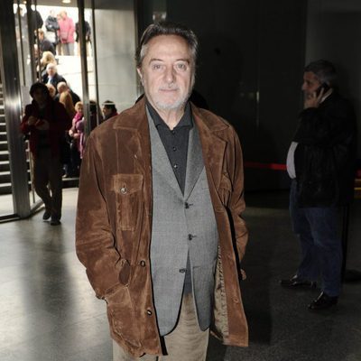 Manuel Galiana en la capilla ardiente de Tony Leblanc