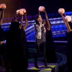 Neus Ferri durante su actuación en Los Directos de 'La Voz'