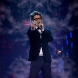 Emmanuel cantando "Ne me quette pas" en Los Directos de 'La Voz'