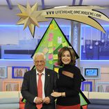 El Padre Ángel y Ana Rosa Quintana