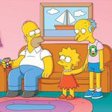 Homer, Bart y Mr Burns en una imagen promocional de la temporada 22 de 'Los Simpson'