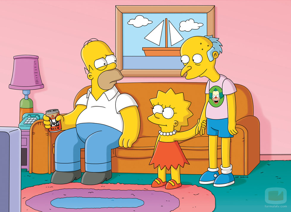 Homer, Bart y Mr Burns en una imagen promocional de la temporada 22 de 'Los Simpson'