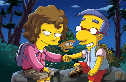 Milhouse encuentra un nuevo amor ante la mirada de Lisa en la temporada 22 de 'Los Simpson'