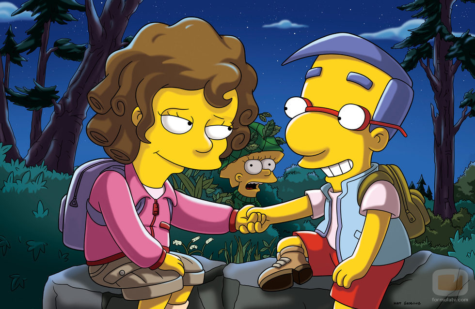 Milhouse encuentra un nuevo amor ante la mirada de Lisa en la temporada 22 de 'Los Simpson'