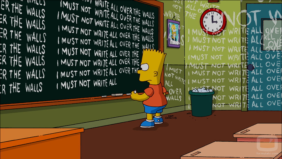 Bart en la temporada 22 de 'Los Simpson'