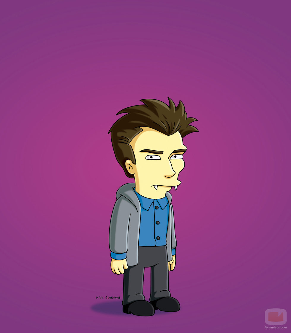 Edmund, vampiro basado en la saga "Crepúsculo" que aparecerá en la temporada 22 de 'Los Simpson'