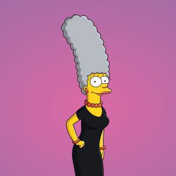 Marge Simpson viste de negro en la temporada 22 de 'Los Simpson'
