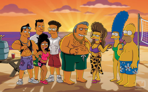 Los personajes de 'Los Simpson' se van a la playa en su temporada 22