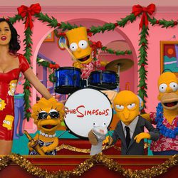 Katy Perry canta junto a los personajes de 'Los Simpson'