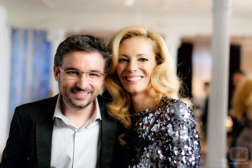 Paula Vázquez y Jordi Évole en la promo conjunta de Antena 3 y laSexta