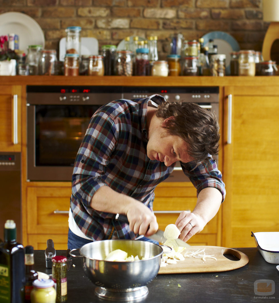 Jamie Oliver en la cocina