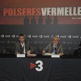 Albert Espinosa, Eugeni Sallent, Julio Fernández y Susana Jiménez en la rueda de prensa