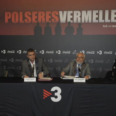 Albert Espinosa, Eugeni Sallent, Julio Fernández y Susana Jiménez en la rueda de prensa