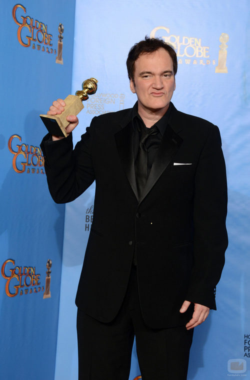 Quentin Tarantino, Mejor Guión por "Django desencadenado" en los Globos de Oro 2013