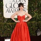 Zooey Deschanel, de 'New Girl', en los Globos de Oro 2013