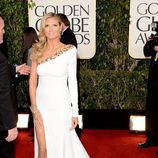La presentadora Heidi Klum en los Globos de Oro 2013