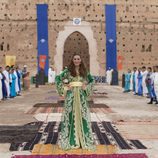 Raquel Sánchez Silva posando en la meta de 'Expedición imposible'