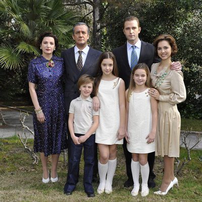 Foto de la familia real en la TV movie de Telecinco 'El Rey'