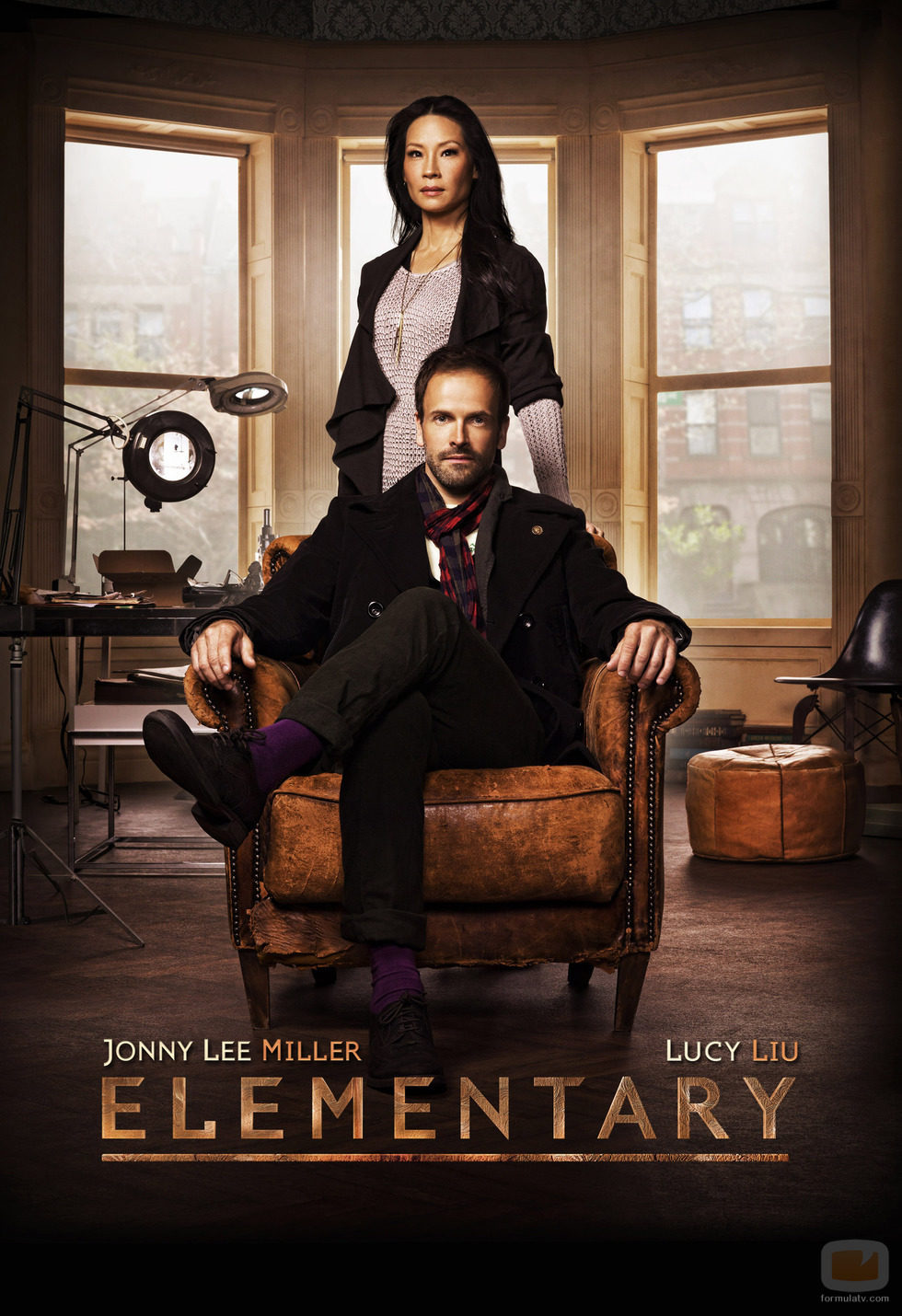 Cartel promocional de 'Elementary', la nueva apuesta de Cuatro