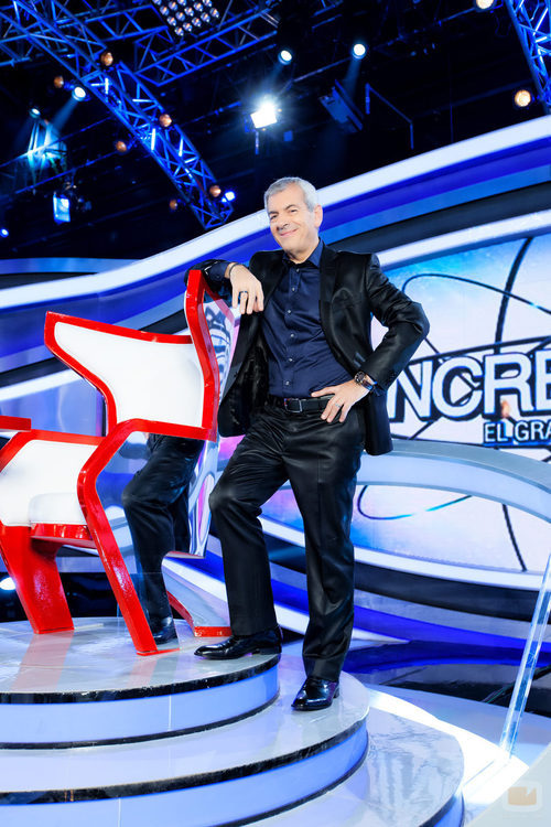 Carlos Sobera en el plató de 'Increíbles. El gran desafío'