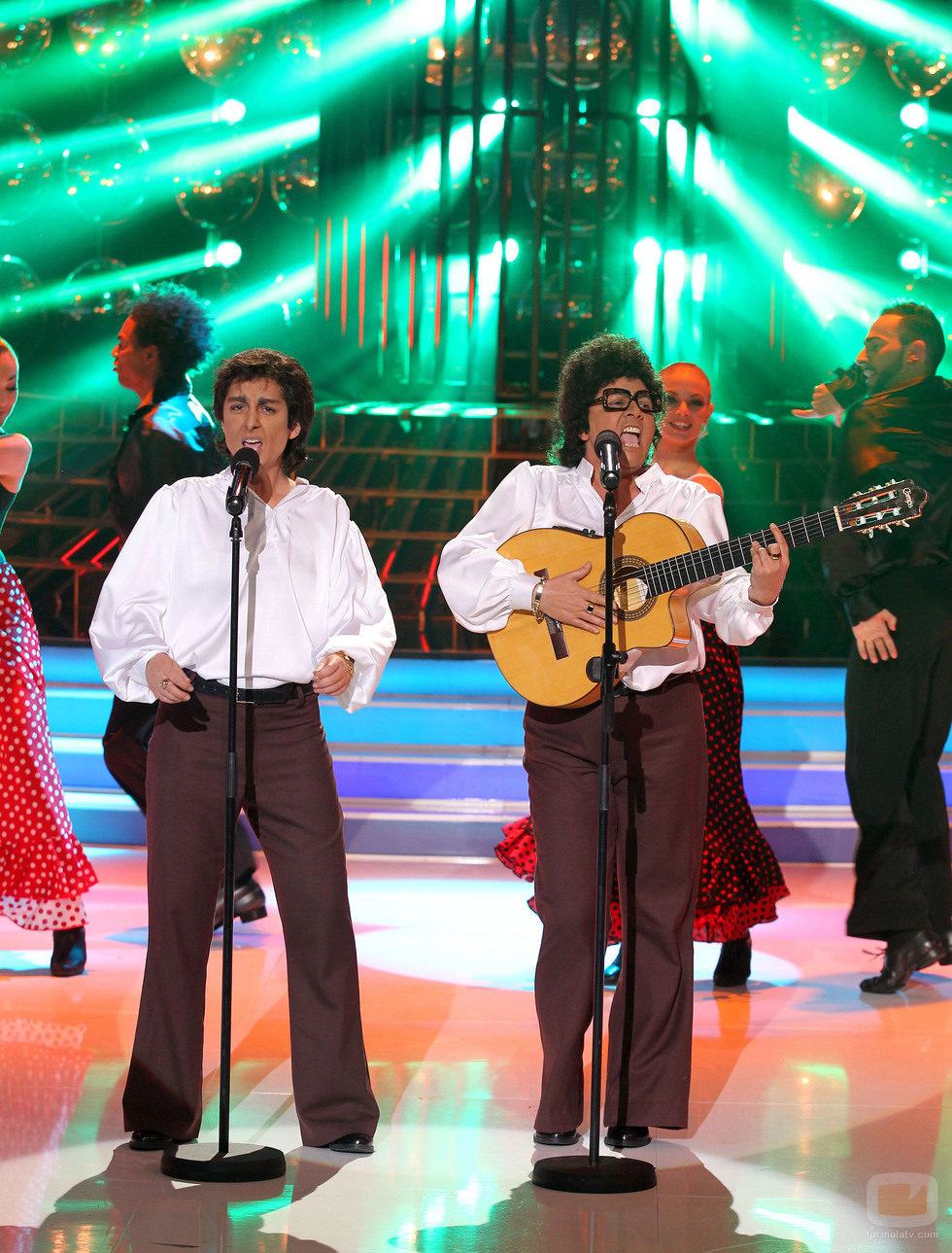 María del Monte y Ángeles Muñóz en la piel de Los Amaya en la final de 'Tu cara me suena'