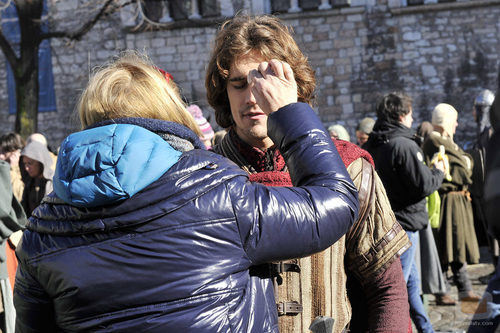 Imagen del rodaje de la TV Movie de Mediaset España 'Romeo y Julieta' 