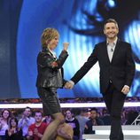 Frank Blanco y Mercedes Milá durante la gala de 'Gran Hermano: El debate'