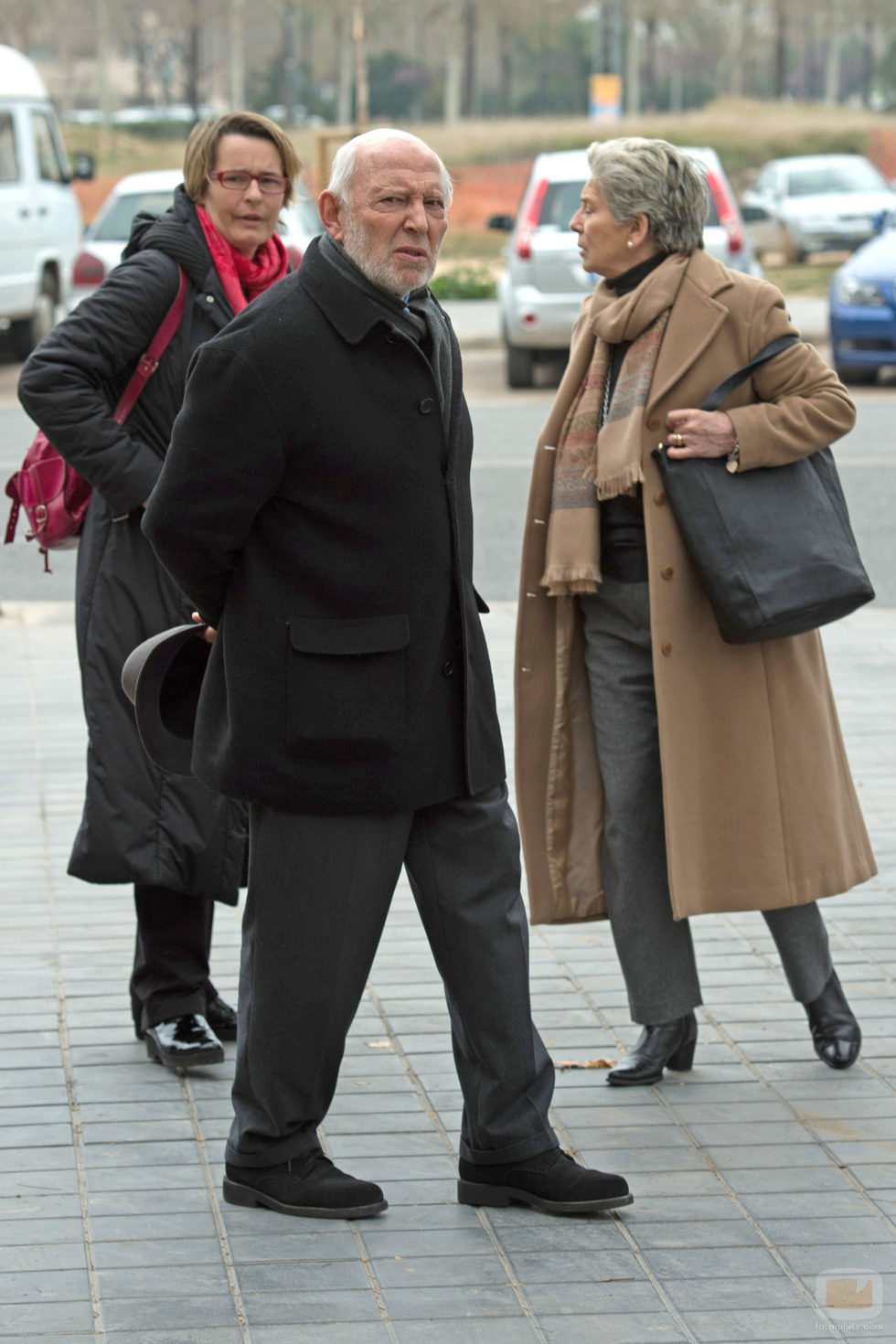 Álvaro de Luna en el funeral de Pepe Sancho 