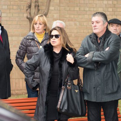 El cantante Francisco en el funeral del actor Pepe Sancho