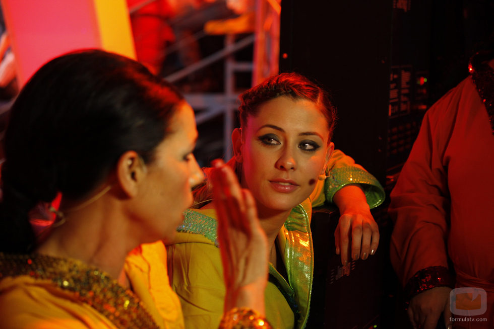 Toñi Salazar y Elisabeth Reyes antes de saltar en 'Splash! Famosos al agua'