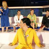 Toñi Salazar, Daniela Blume, Gervasio Deferr, Elisabeth Reyes y Juan José Ballesta en 'Splash! Famosos al agua'
