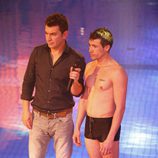 Arturo Valls y Juan José Ballesta atienden a las valoraciones del jurado de 'Splash! Famosos al agua'