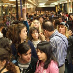 Firma de DVD 'El internado'