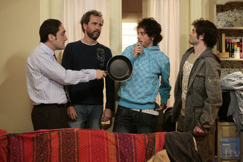 Alfonso Lara, Xulio Abonjo, Javier Pereira y Willy Toledo