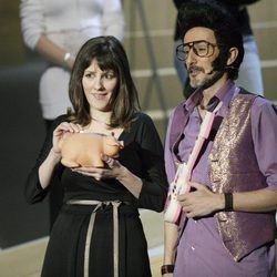 Lorena Berdún y Rodolfo Chikilicuatre