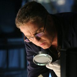 Grissom investiga en el capítulo Post mortem de CSI