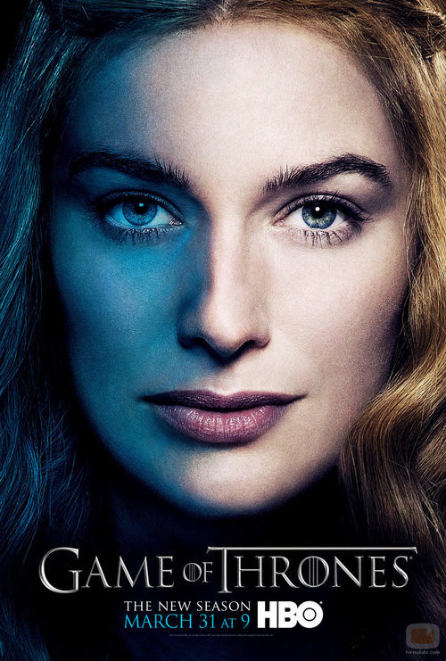 Cersei Lannister en el póster promocional de la tercera temporada de 'Juego de tronos'