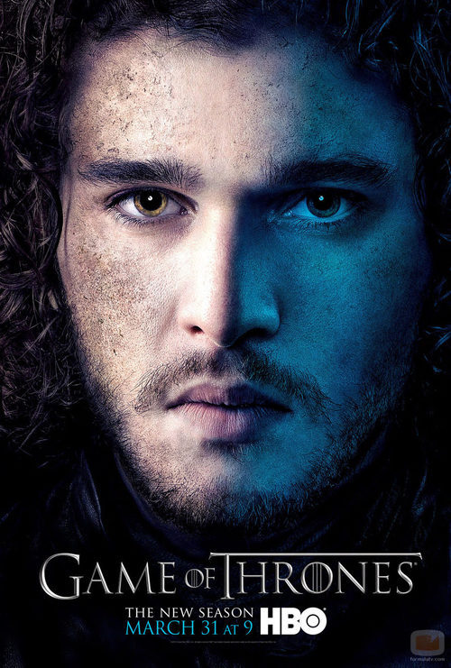Jon Nieve en el póster promocional de la tercera temporada de 'Juego de tronos'