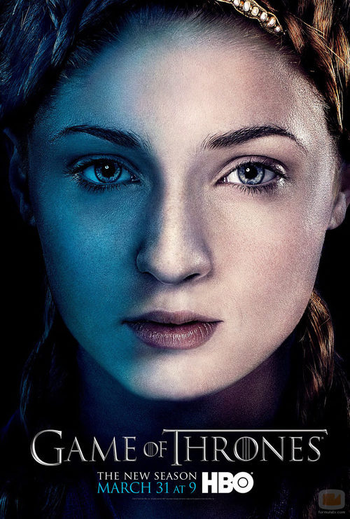 Sansa Stark en el póster promocional de la tercera temporada de 'Juego de tronos'