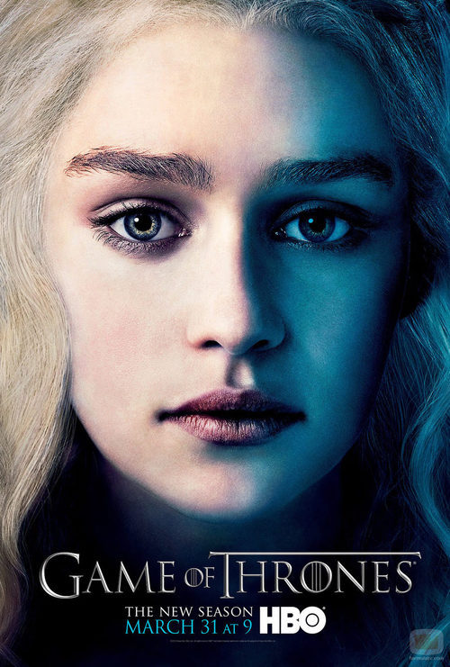 Daenerys Targaryen en el póster promocional de la tercera temporada de 'Juego de tronos'