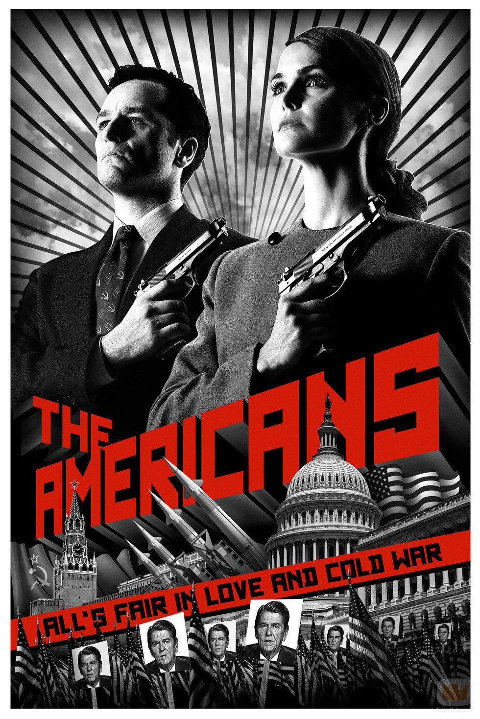 Cartel promocional de 'The Americans'